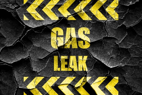 gas leak hazard sign